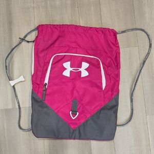 Under Armour Pink Drawstring Gym Bag